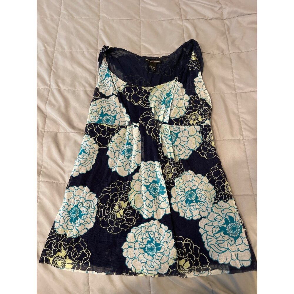 New York & Company Womens Floral Nylon Blouse Medium